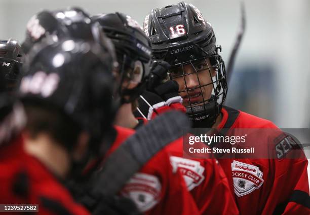 Michael Misa and William Moore of the Mississauga Senators U16 AAA team are both up for exceptional status for the OHL. They are playing versus the...