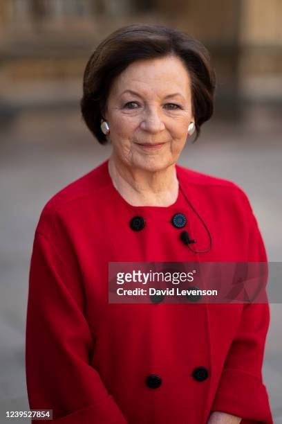 Delia Smith, chef and food writer, attends the FT Weekend Oxford Literary Festival on March 26, 2022 in Oxford, England.