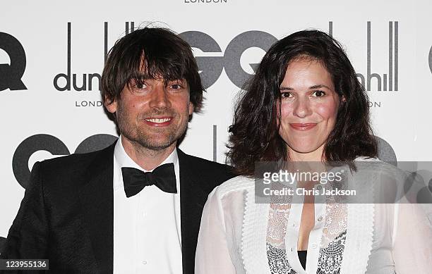 Musician Alex James and wife Claire Neate attends the GQ Men Of The Year Awards at The Royal Opera House on September 6, 2011 in London, England.