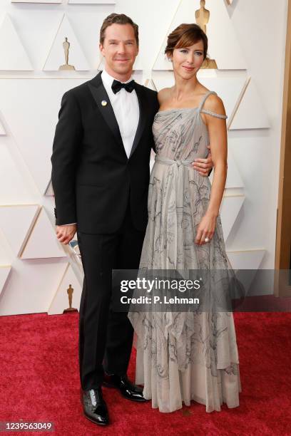 Benedict Cumberbatch, Sophie Turner arrives on the red carpet outside the Dolby Theater for the 94th Academy Awards in Los Angeles, USA.