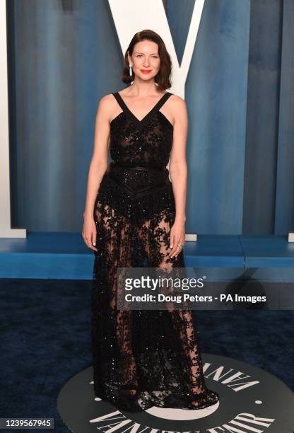 Caitriona Balfe attending the Vanity Fair Oscar Party held at the Wallis Annenberg Center for the Performing Arts in Beverly Hills, Los Angeles,...
