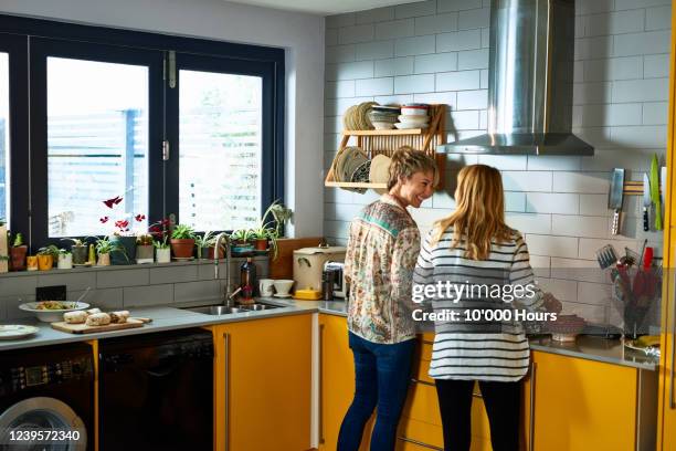 happy lesbian couple cooking together - funny lesbian 個照片及圖片檔