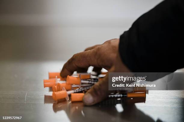 Narcotic consumption material at a safe injection site at OnPoint NYC on Monday, Jan. 24, 2022 in New York, NY. In 2021, New York City opened two...
