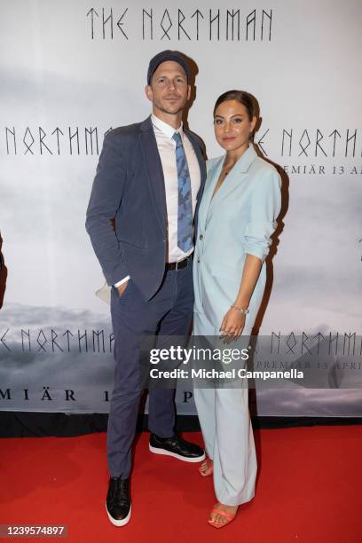 Gustaf Skarsgard and Caroline Sjostrom attend the Swedish premiere of "The Northman" presented by Universal Pictures and Focus Features at the...