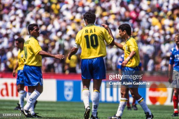 And BEBETO of Brazil during the FIFA World Cup, group B match between Brazil and Russia, at Stanford Stadium, Stanford, California, United States on...