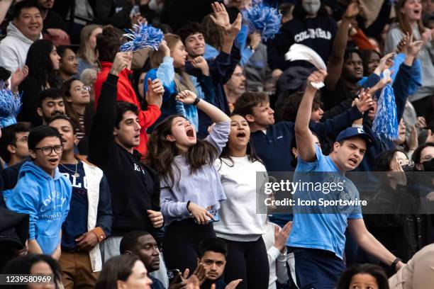 General view of fans during the first half of the WNIT Elite Eight basketball game between the Seton Hall Pirates and Columbia Lions on March 28,...