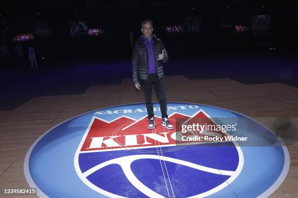 Owner and Chairman of the Sacramento Kings, Vivek Ranadive poses for a photo before the Sacramento Kings say goodbye to Arco Arena on March 19, 2022...