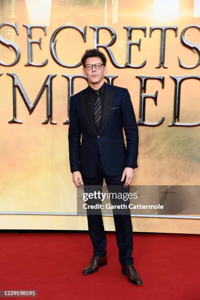 Richard Coyle attends the "Fantastic Beasts: The Secrets of Dumbledore" world premiere at The Royal Festival Hall on March 29, 2022 in London,...