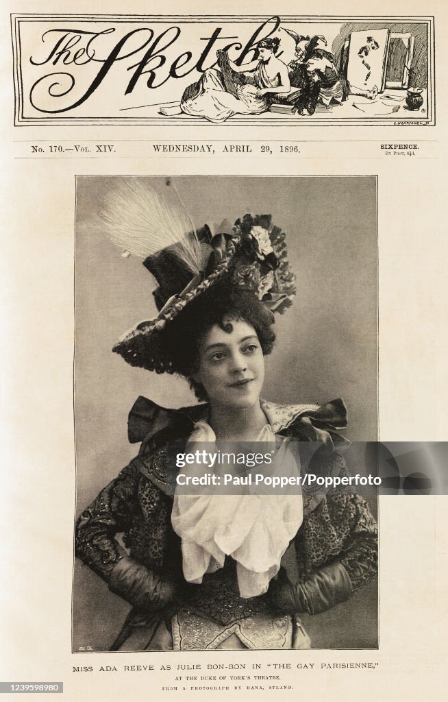 English stage and film actress Ada Reeve as Julie Bon-Bon in