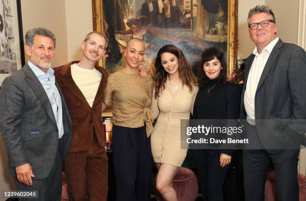 Chairman Josh Berger, Dan Gillespie Sells, Cush Jumbo, Kiera-Nicole Brennan, Katie Melua and Principal of The BRIT School Stuart Worden attend the...