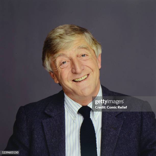 Michael Parkinson portrait in 1991 in England.