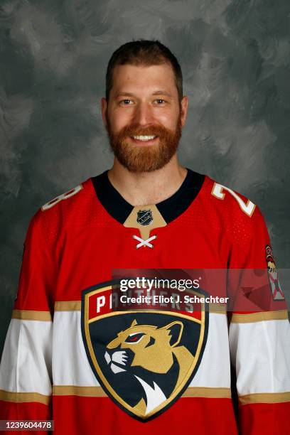 Claude Giroux of the Florida Panthers poses for his official headshot for the 2021-2022 NHL season at the FLA Live Arena on March 29, 2022 in...