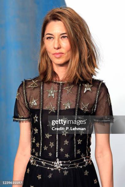 Sofia Coppola attends the 2022 Vanity Fair Oscar Party hosted by Radhika Jones at Wallis Annenberg Center for the Performing Arts in Beverly Hills,...