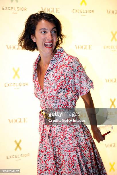 Marta Ferri attends the opening cocktail party of Excelsior Milano on September 6, 2011 in Milan, Italy.