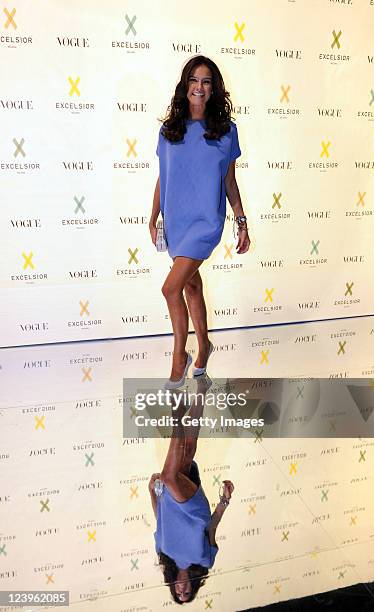 Katy Saunders attends the opening cocktail party of Excelsior Milano on September 6, 2011 in Milan, Italy.