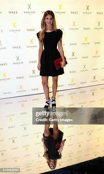 Nicoletta Romanoff attends the opening cocktail party of Excelsior Milano on September 6, 2011 in Milan, Italy.