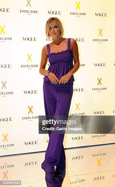 Francesca Senette attends the opening cocktail party of Excelsior Milano on September 6, 2011 in Milan, Italy.