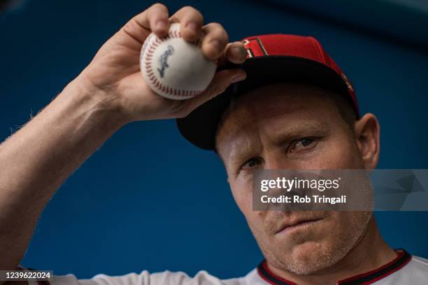 Mark Melancon of the Arizona Diamondbacks poses for a photo during the Arizona Diamondbacks Photo Day at Salt River Fields at Talking Stick on...