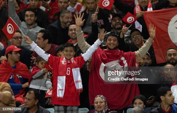 Supporter of Tunisia during the second leg of the FIFA World Cup African Qualifiers 3rd round match between Tunisia and Mali in Tunis, Tunisia on...