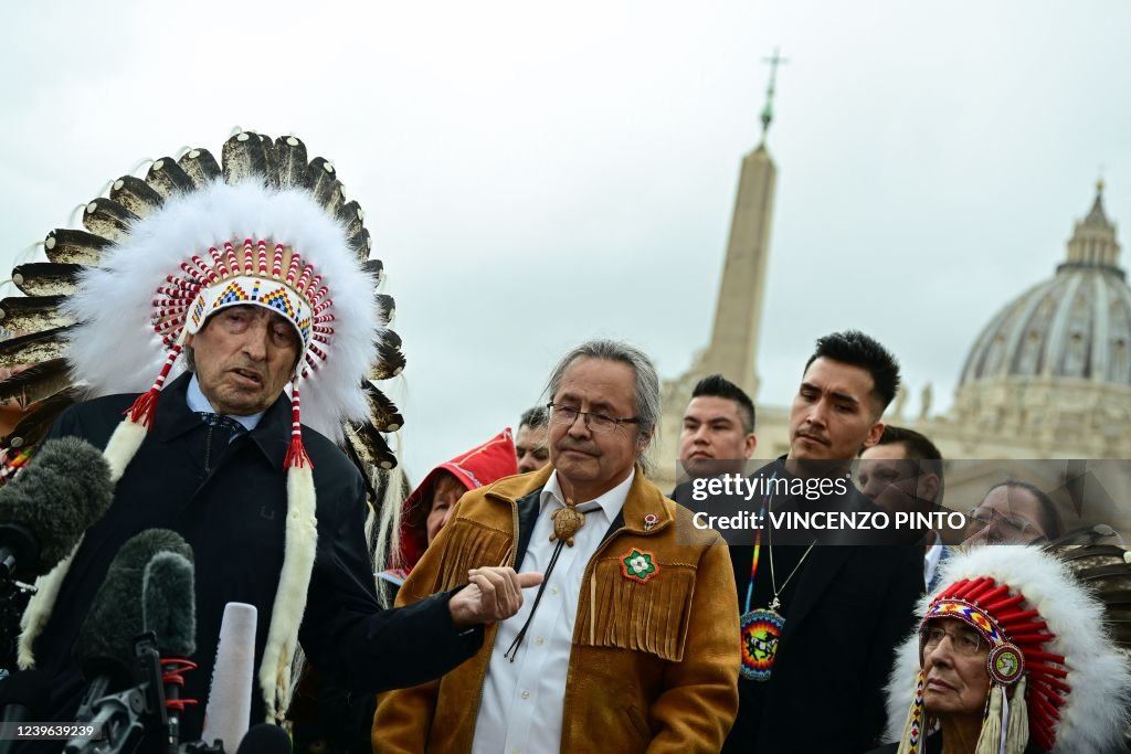 VATICAN-RELIGION-POPE-CANADA-INDIGENOUS