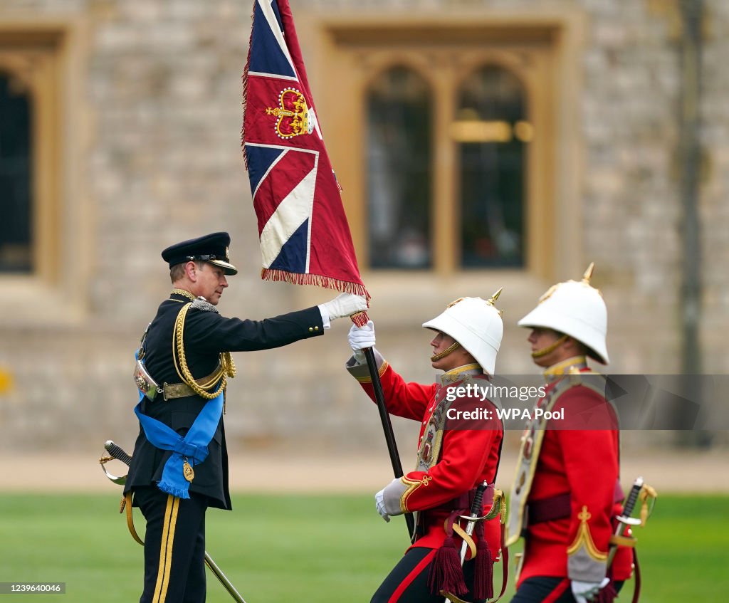 The Earl of Wessex Presents New Colours To The Royal Gibraltar Regiment