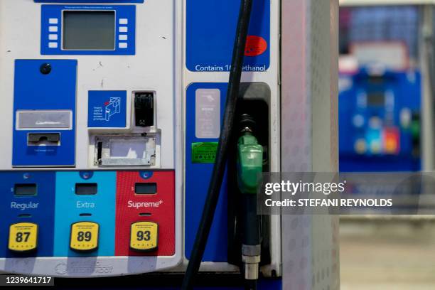 Gas pump in Washington, DC, on March 31, 2022. The 13 members of the Saudi-led Organization of the Petroleum Exporting Countries and 10 countries...