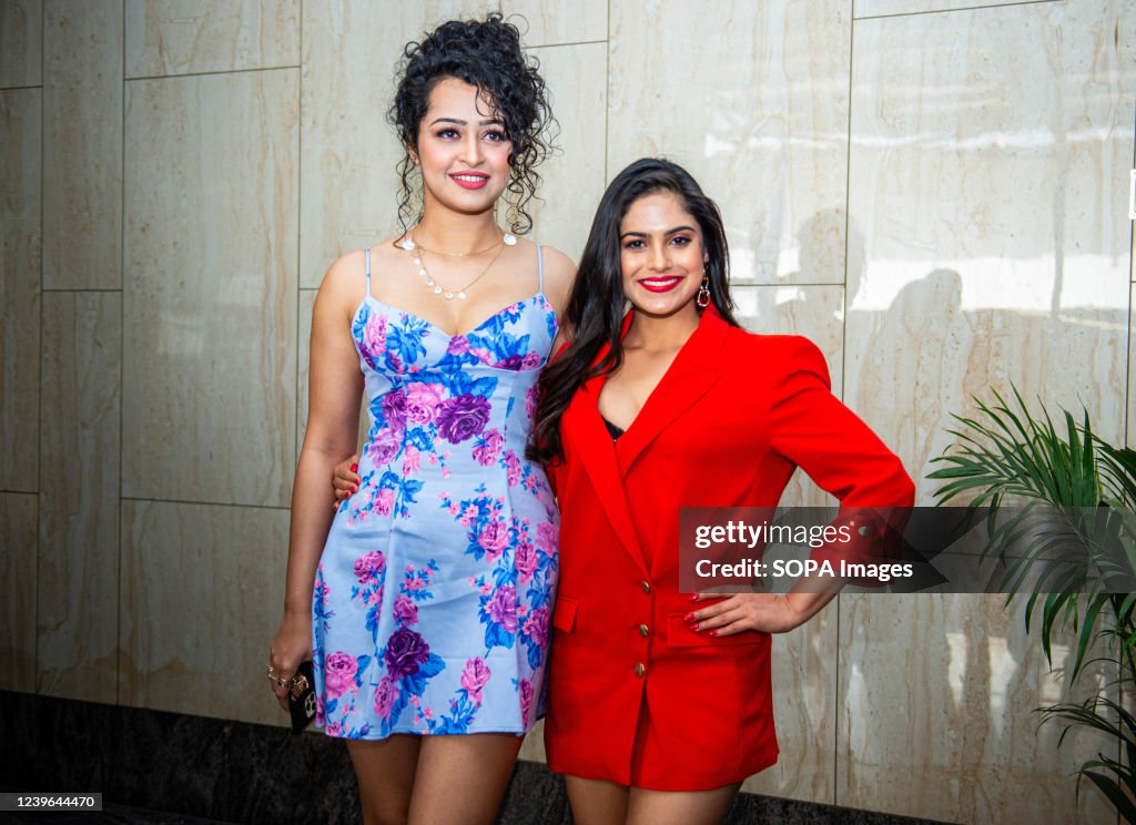 (L to R) Apsara Rani and Naina Ganguly, Indian actress pose...