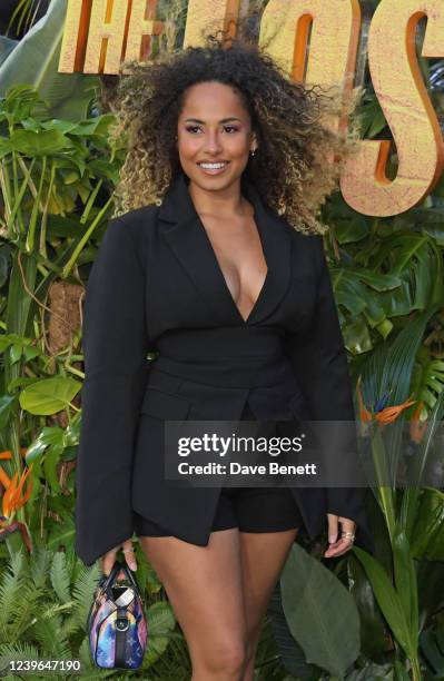 Amber Gill attends the UK Special Screening of "The Lost City" at Cineworld Leicester Square on March 31, 2022 in London, England.