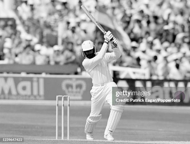 Navjot Sidhu of India batting during his innings of 23 runs in the 2nd Texaco Trophy One Day International between England and India at Trent Bridge,...