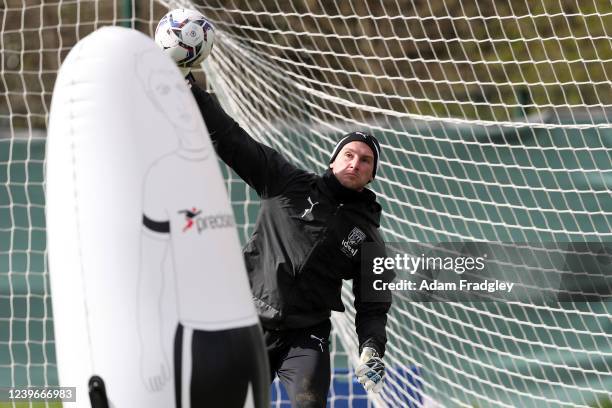 Sam Johnstone of West Bromwich Albion at West Bromwich Albion Training Ground on April 1, 2022 in Walsall, England.