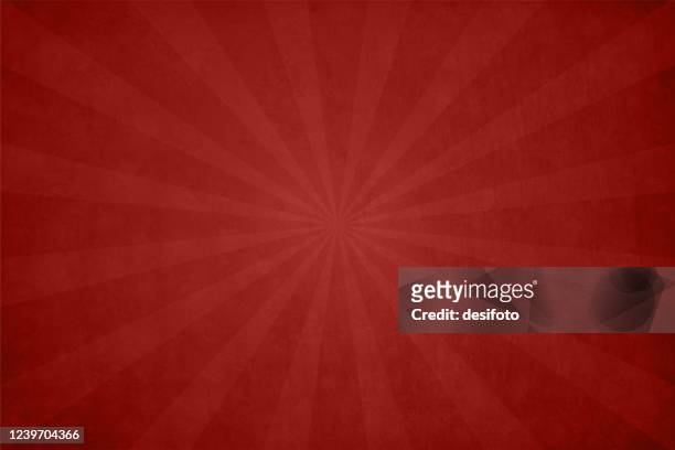 vector illustration of grunge vibrant maroon red coloured sunburst - maroone stock illustrations