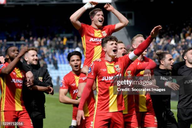 Ragnar Oratmangoen of Go Ahead Eagles, Philippe Rommens of Go Ahead Eagles, Bas Kuipers of Go Ahead Eagles, Joris Kramer of Go Ahead Eagles...