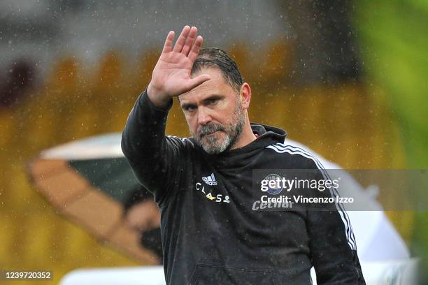 Luca D'angelo coach of Pisa, during the match of the Italian Serie B championship between Benevento vs Pisa final result, Benevento 5, Pisa 1, match...