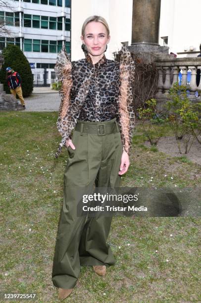 Annie Hoffmann attends the "LOL: Last One Laughing" season 3 premiere at Delphi Filmpalast on April 3, 2022 in Berlin, Germany.