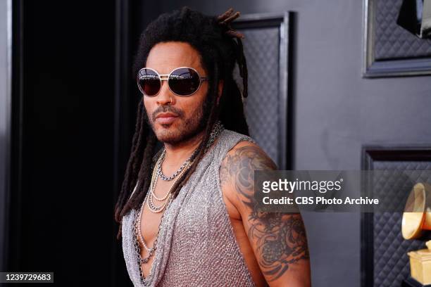 Lenny Kravitz arrives at THE 64TH ANNUAL GRAMMY AWARDS, broadcasting live Sunday, April 3 on the CBS Television Network, and available to stream live...
