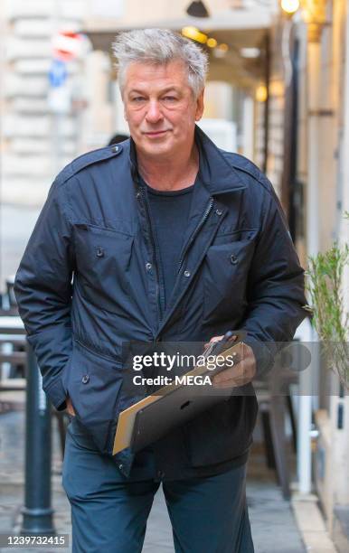 Alec Baldwin is seen on April 3, 2022 in Rome, Italy.