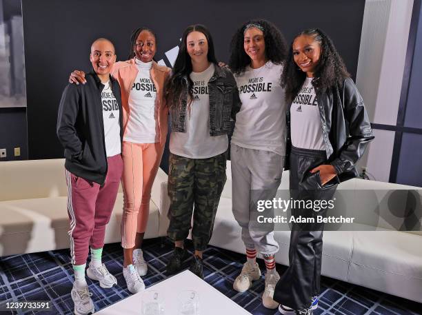 Adidas partners Candace Parker, Layshia Clarendon, Nneka Ogwumike and Natalie Achonwa join Arielle Chambers for a discussion around adidas NIL...