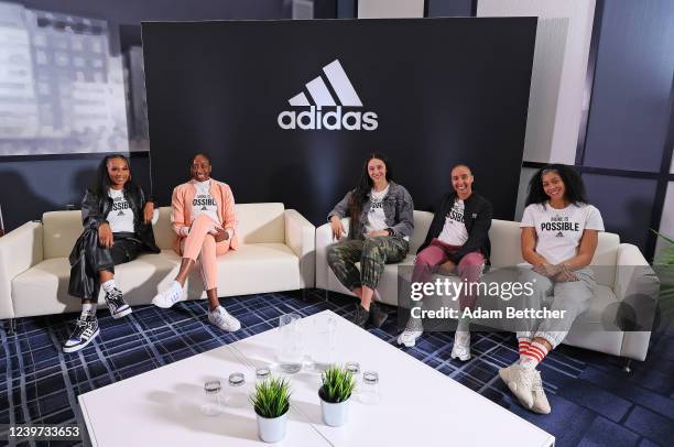 Adidas partners Candace Parker, Layshia Clarendon, Nneka Ogwumike and Natalie Achonwa join Arielle Chambers for a discussion around adidas NIL...