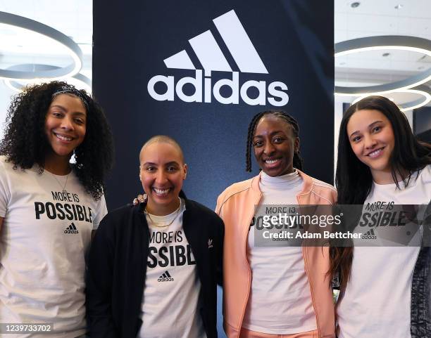 Adidas partners Candace Parker, Layshia Clarendon, Nneka Ogwumike and Natalie Achonwa join Arielle Chambers for a discussion around adidas NIL...