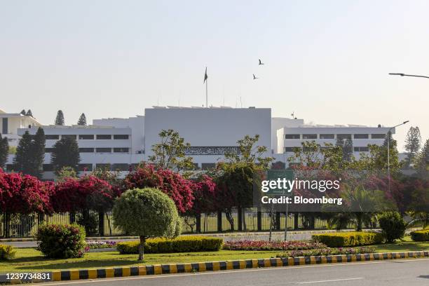 Parliament House in Islamabad, Pakistan, on Saturday, April 2, 2022. Pakistan Prime Minister Imran Khan said he will face a no-confidence vote on...