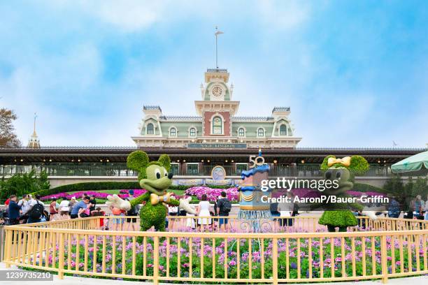 General views of Magic Kingdom at the Walt Disney World Resort, celebrating its 50th anniversary on April 03, 2022 in Orlando, Florida.