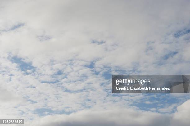 full frame of the sky with storm clouds - wispy stock pictures, royalty-free photos & images