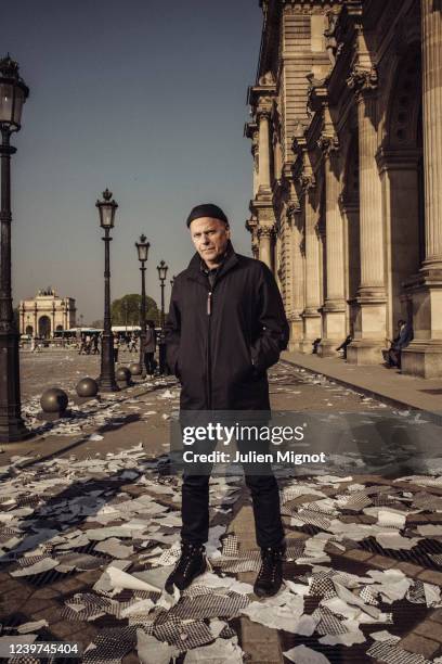 Author Enki Bilal poses for a portrait on April 1, 2019 in Paris, France.