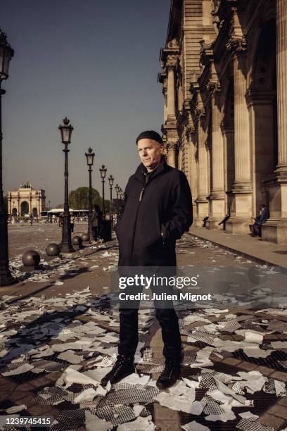 Author Enki Bilal poses for a portrait on April 1, 2019 in Paris, France.