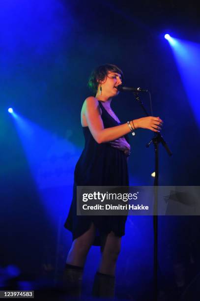 Emily Kokal of Warpaint performs on stage at Lowlands Festival on August 21, 2011 in Biddinghuizen, Netherlands.