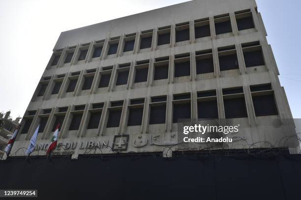 View of Central Bank of Lebanon in Beirut, Lebanon on April 04, 2022. Lebanese continue their daily lives in the shadow of the severe economic...