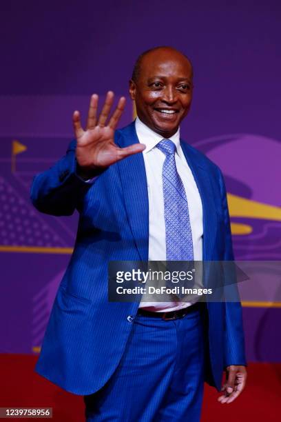 Patrice Motsepe during the FIFA World Cup Qatar 2022 Final Draw at Doha Exhibition Center on April 1, 2022 in Doha, Qatar.