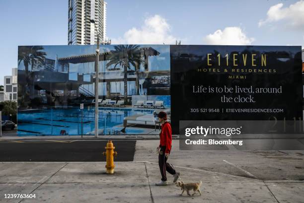 Billboard announces the development of E11even Hotel and Residences in Miami, Florida, U.S., on Friday, March 18, 2022. Miami, famous for its...