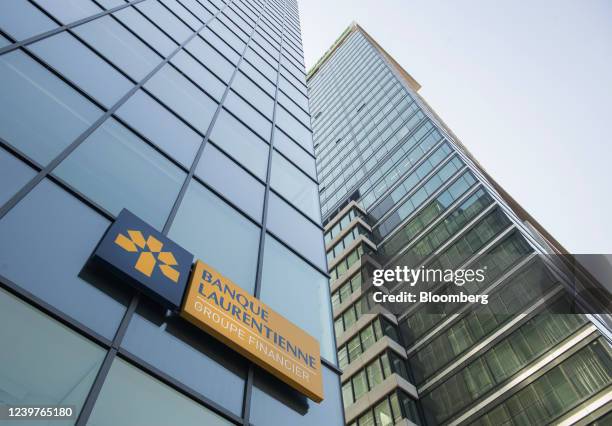 Laurentian Bank branch in Montreal, Quebec, Canada, on Tuesday, April 5, 2022. Laurentian Bank and Mackenzie Investments are offering four new...