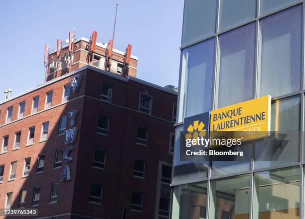 Laurentian Bank branch in Montreal, Quebec, Canada, on Tuesday, April 5, 2022. Laurentian Bank and Mackenzie Investments are offering four new...